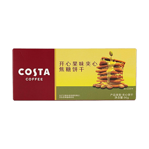 COSTA咖世家 开心果味夹心焦糖饼干 96g【0反式脂肪】【浓郁焦糖香】
