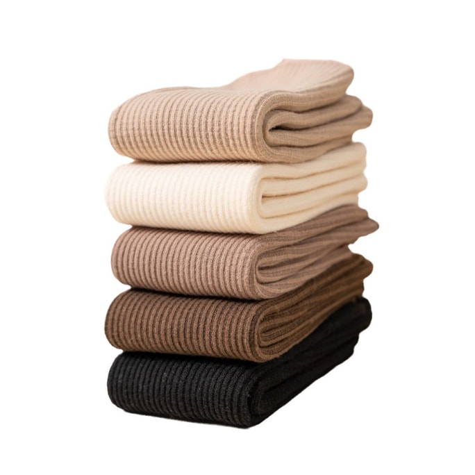 Autumn And Winter Snow Socks Padded Thickened Socks Women's Cold Socks Five Pairs Of Cotton With Waist Seal