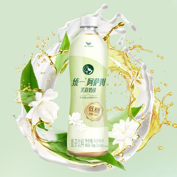 Uni-President Assam Low Sugar Milk Tea Jasmine Green Tea,16.91 fl