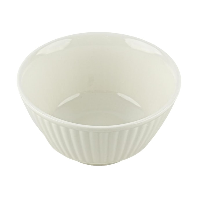 Reverse-rim Rice Bowl (White)