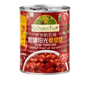 Tomato Sauce Baby Children's Noodle Sauce Seasoning, Loved By All Ages】Xinjiang Tomato Chunks 320g Can