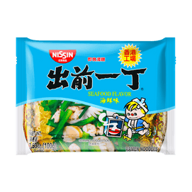 日本NISSIN日清 出前一丁 方便面 即食汤面  海鲜味 100g【香港制造】