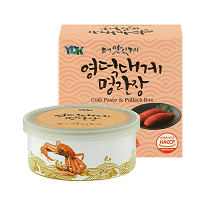 韓國英德YDK蟹醬明太魚籽醬油調味料下飯神器90g