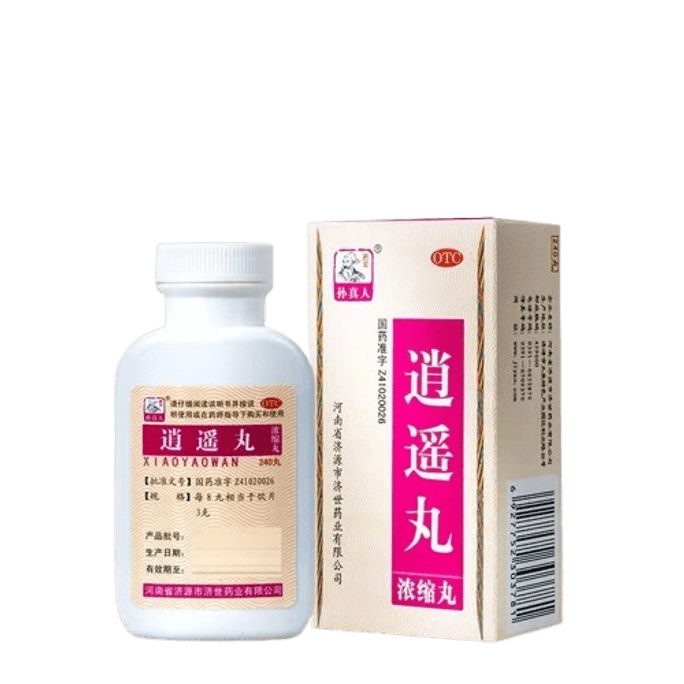 【中国直邮】药王孙真人 逍遥丸疏肝健脾消逍遥丸女性乳癖消加补气血逍遥散 240丸/盒
