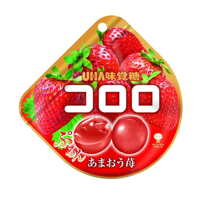 [일본 직배송] UHA UHA 미카케 캔디 계절한정 천연과즙 구미 딸기맛 40g