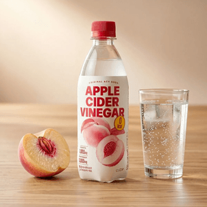 Apple Cider Vinegar Soda Shinbi Peach Zero,16.9 fl oz【Naturally Fermented Beverages】【0 Sugar 0 Calories】