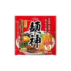 【日本直郵】日本 MYOJO明星 面神 新品 超粗麵 台灣風 濃鬱微辣醬油汁 油拌蕎麥麵 1袋
