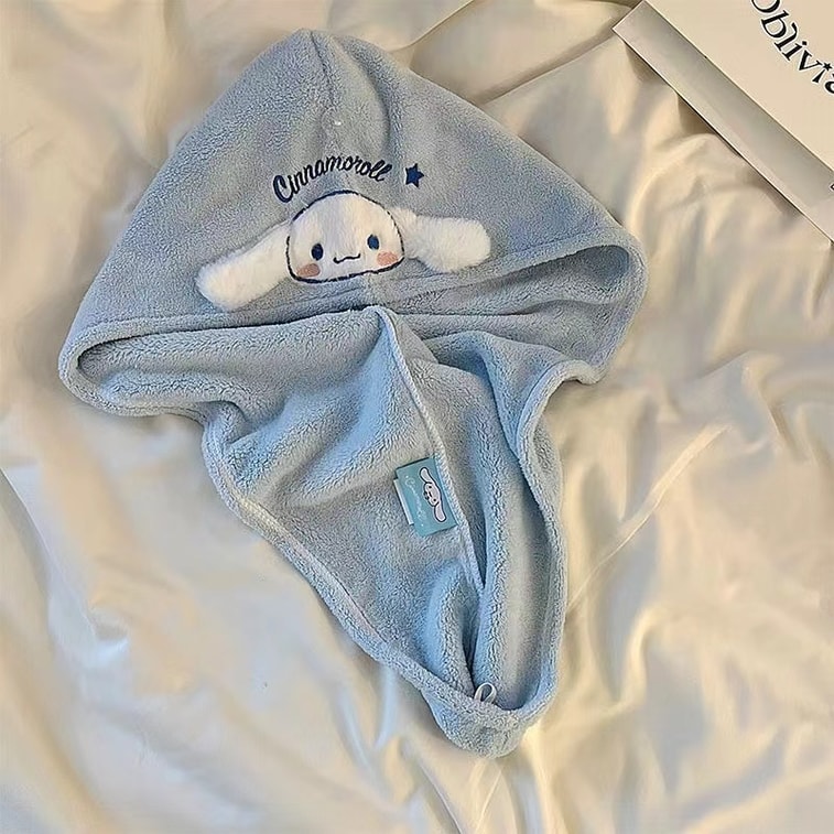 Coral velvet dry hair towel, dry hair cap, shower cap, super absorbent and quick-drying, 1 piece 3