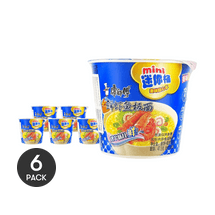 Shrimp and Fishcake Flavor Instant Noodles, 2.1oz *6【6 Packs】