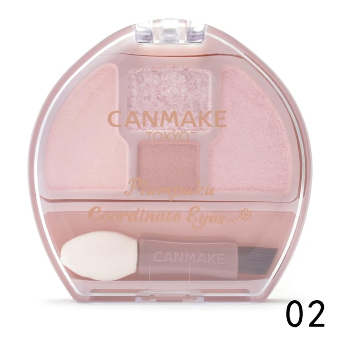 [일본 직배송] CANMAKE 이다 아이섀도우 팔레트 (눈밑 밝기 개선 및 하이라이팅, 다크서클 커버용, 다용도) 02 벚꽃 컬러 (1개)