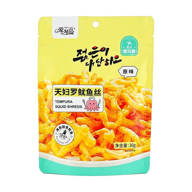 佳美洋 天妇罗鱿鱼丝 原味 30g【高蛋白零食】