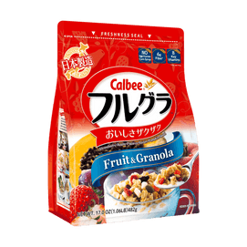 Frugra Fruit & Granola - Crunchy Cereal with Dried Fruit & Seeds, Big Bag, 17oz