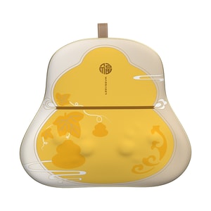 Blessings of Prosperity & Health Gourd Lumbar Massager - Dual-Directional Massage, 2-Speed Hot Compress, 4 Modes & 3 Intensities (Gold Gift Edition, 1 Piece)