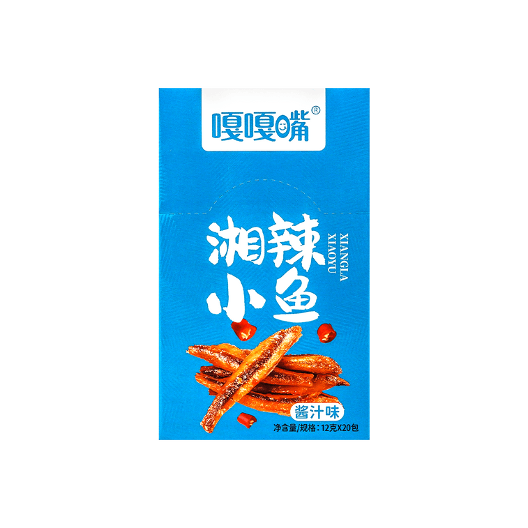 嘎嘎嘴 湘辣小魚 醬汁口味 12g*20包 4