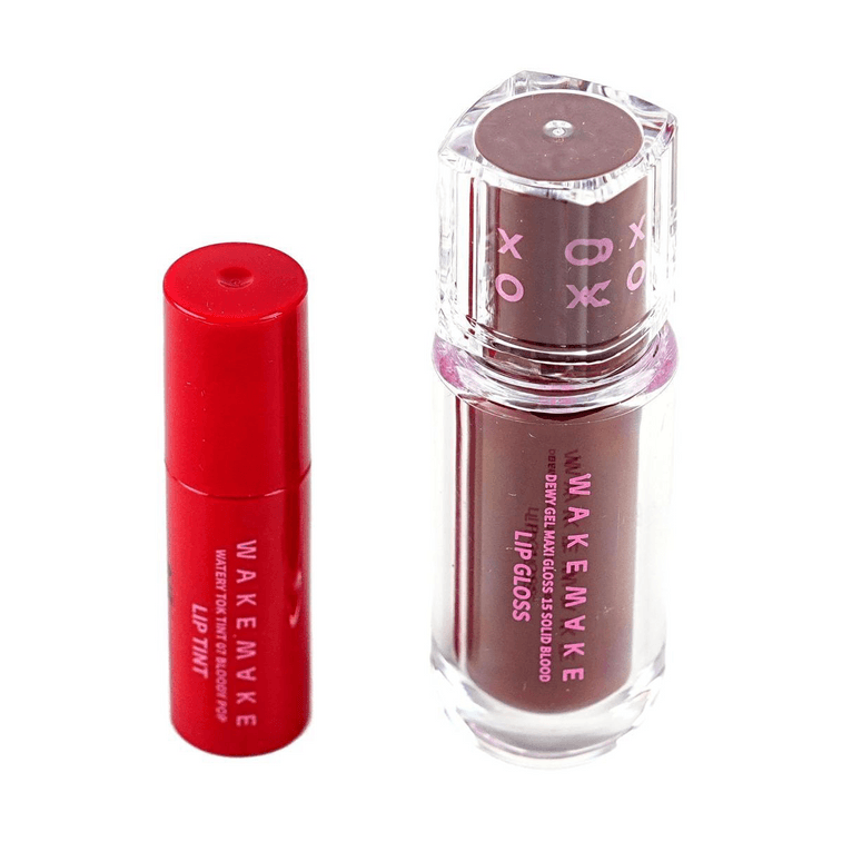 듀이 젤 맥시 글로스, #15 솔리드 블러드 + 워터리 톡 틴트 미니 #7 블러디 팝【넷플릭스 오징어 게임: 한정판】 11