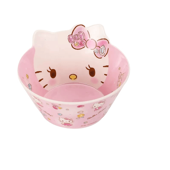 Five And Children's Tableware Powder KT Cat Deep Bowl 550ml*1 Pack