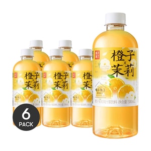 오렌지 주스 재스민차 음료 16.91 fl oz *6【6팩】