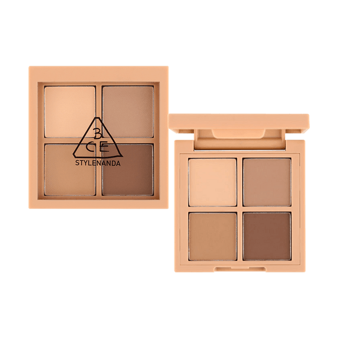 韓國 3CE 迷你四宮格 四色眼影盤 裸棕色霧面4色 日常深邃 消腫的神 #1 piece