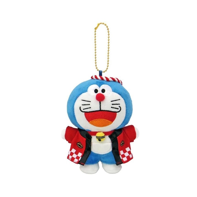 【日本直郵】哆啦A夢毛絨掛件 紅色 約12cm