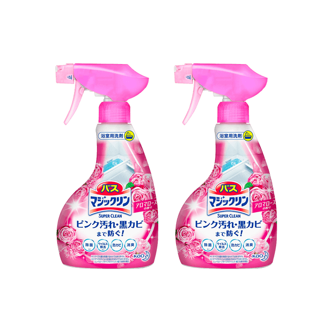 【Value Pack】KAO Bath Detergent Super Clean Rose Scent 380ml*2
