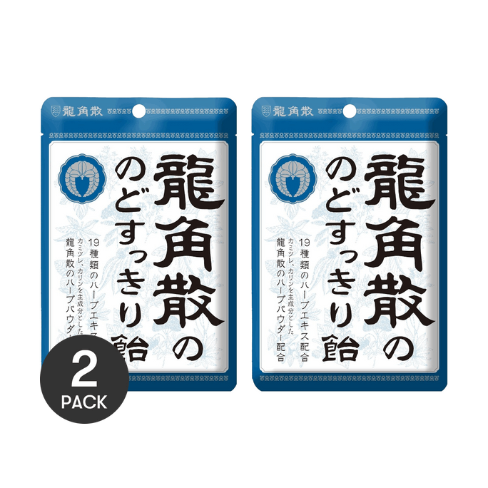 のどリフレッシュ ハーバルドロップ ミントフレーバー 3.1 oz *2【2パック】