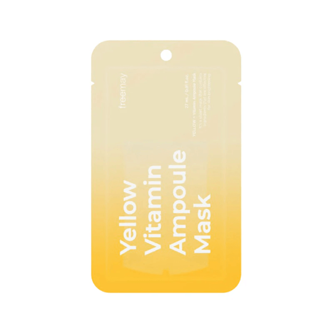  韩国 Freemay 黄色维生素安瓶面膜 单片
