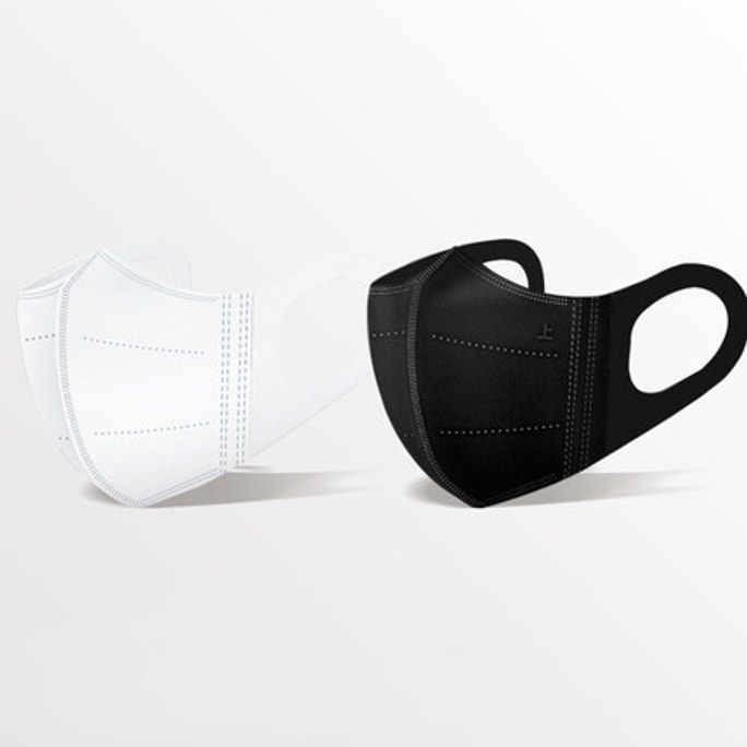 【中国直送】BNOWI/バノヴィ 3Dアイソレーションマスク 個包装 ブラック 50枚+ホワイト 50枚