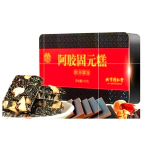 베이징 통런탕 [설날 필수품] 겨울철 보양식: 구원고 (500g) [혈액, 기, 음기를 보충하고 피부를 아름답게 가꾸어 안색을 개선합니다] 500g의 건강 보양식 케이크입니다. 보양식 차와 함께 드시면 더욱 좋습니다. 훠궈 후 따뜻하고 편안한 맛을 선사하는 만족스러운 디저트입니다. 구내염이 있는 분은 드시지 않는 것이 좋습니다.