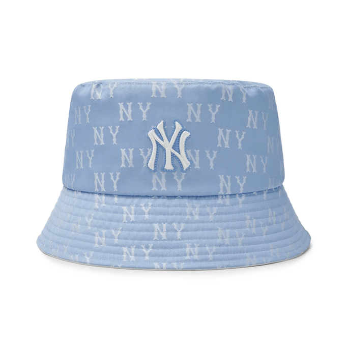 Unisex Classic Monogram Bucket Hat NY Yankees Sky Blue 57H