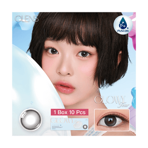 【中国直邮】 韩国 O-LENS Glowy Tear Gray【琉璃泪光灰】美瞳日抛 小直径自然款 10片装 -1.00(100)