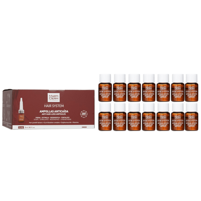 Hair System Anti-hair Loss Ampoule 14 Ampoulesx3ml