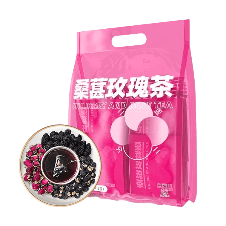 廣藥白雲山 桑葚玫瑰茶 6g*15包入 白裡透紅 女神紅顏茶 美容養顏 獨立包裝養生茶包 3