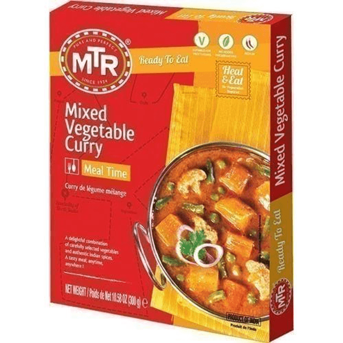 Mixed Vegetable Curry (Ready-to-Eat), 10.5 oz box