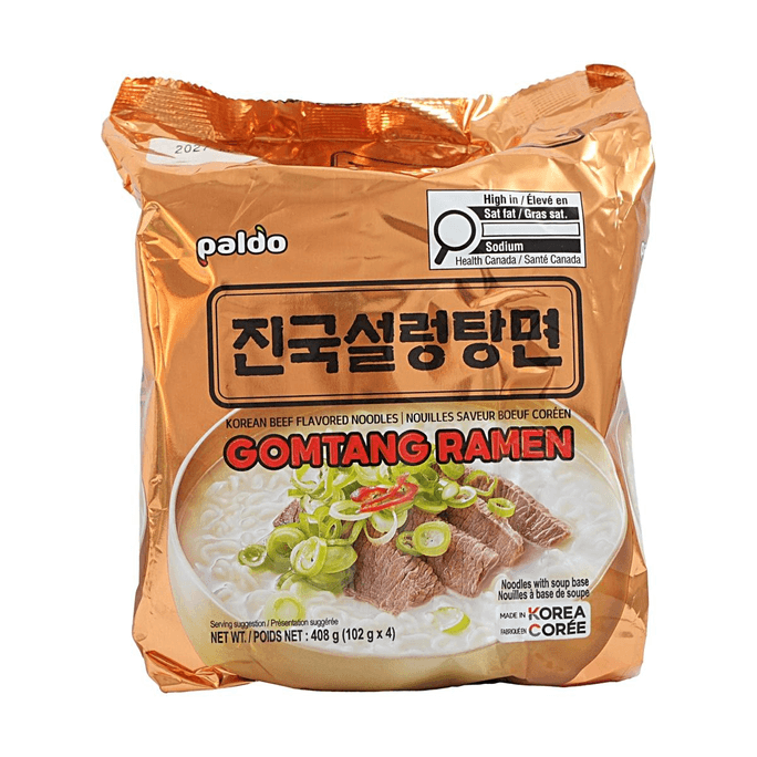 韓國PALDO八道 牛骨湯麵 408g【濃郁牛骨湯】【道地韓式風味】