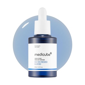 韩国MEDICUBE美蒂秋芙 零毛孔一日肽精华​ AHA + BHA + PHA + LHA 30ml 收缩毛孔 水油平衡 提拉焕亮 紧致弹力 妆前精华服帖 敏感肌适用