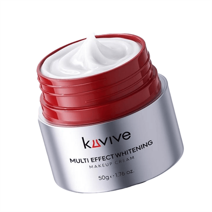 【中国直邮】 新加坡 Kuvive 素颜霜 脸部美白防晒隔离遮瑕三合一自然提亮肤色裸妆懒人面霜 50g/瓶
