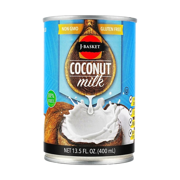  Coconut Milk ,13.5fl oz 【For Sweet Soups, Desserts, Milk Tea, And Baking】【NON GMO】【Gluten Free】