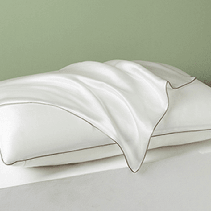 高品質 16 匁 100% ピュアマルベリーシルク枕カバー パールホワイト 1 個 48x74cm