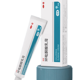 [중국 직송] 곰팡이 감염과 강력한 침투를 위해 Ciclopirox 크림(15g x 1 상자)을 사용하세요.