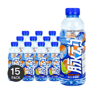 脉动 维生素饮料 雪柚橘子口味 600ml*15【15瓶装】