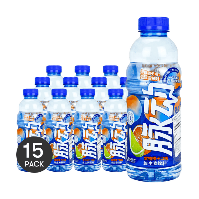 達能 脈動維生素飲料 雪柚橘子口味 600ml