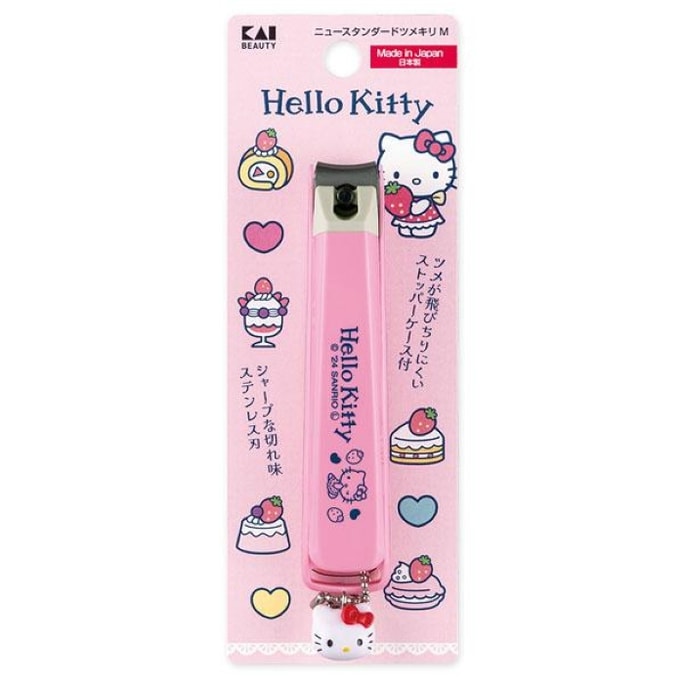  Hello Kitty KK2540 New Standard Nail Clippers Medium Pink 1 Piece