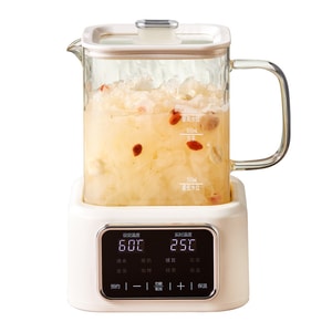 【中国直邮】 柏意 养生壶煮茶壶花茶壶烧水壶 1.0L 配滤网 壶身全玻璃 24小时预约 110V
