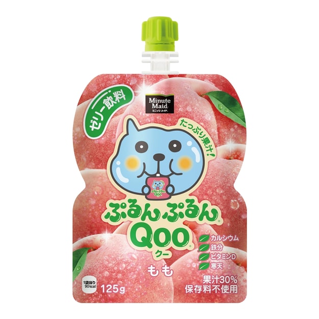 美汁源 酷儿 果冻饮料 水蜜桃味 125g 日本限定版