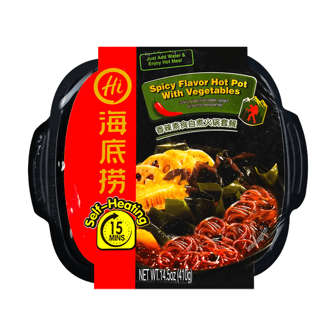 海底捞  香辣素食自煮火锅 15分钟即可享用 410g 非脱水蔬菜