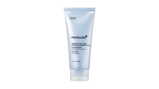 Medicube ゼロポアSAクリアカプセルクレンジングフォーム、4.23オンス 