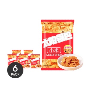 기장 크리스프, 쌀 크러스트, 매운맛, 47g * 6개입【6팩】