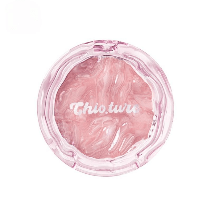 【中国直送】チオチュア シングルカラー ブラッシュ ウォーターリップルテクスチャー ナチュラルメイク 5.5g×1箱