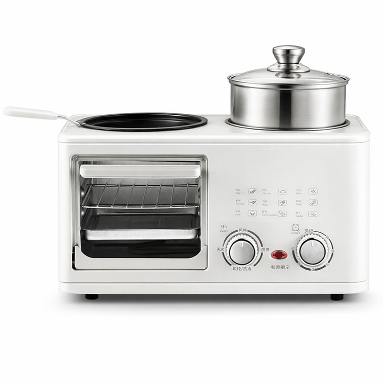 元谷 懶人早餐神器 四合一多功能早餐機 多士爐煎蛋一體 5