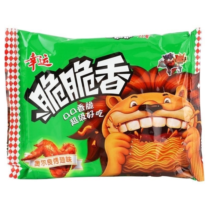 Simply pack a whole box of dry noodles, nostalgic snacks to satisfy hunger and cravings at night, snacks for leisure, Orleans roasted wings, 40g * 5 packs